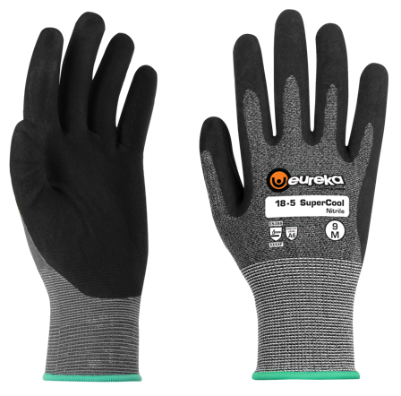 Eureka Cut F18-5 Skärskyddshandske SuperCool, nitril, touchscreen 12, Arbetskläder