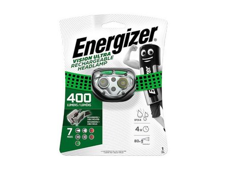 ENERGIZER Pannlampa Vision Ultra HD 400 lumen - Lyreco - Skyddsutrustning - Fick- och pannlampor - Pannlampor och hjälmlampor