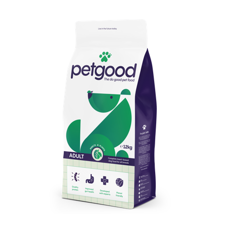 Petgood - Insektbasert fullfôr til voksne hunder 12 kg - Hund - Hundefôr & hundemat - Tørrfôr for hund - ZOO.no