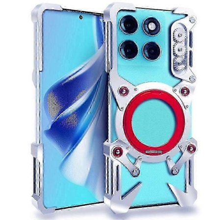 Kompatibel med Motorola Edge 60 Pro 5G Bumper Cover Støtteben Aluminium Legering Magnetisk Telefon Cover med Håndledsrem