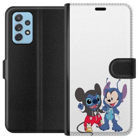 Samsung Galaxy A72 5G Lompakkokotelo Stitch Mikki Hiiri