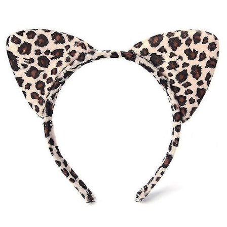 Mote-Hodebånd for Kvinner - Plysj Tiger Leopard Katteører - Cosplay Party Fancy