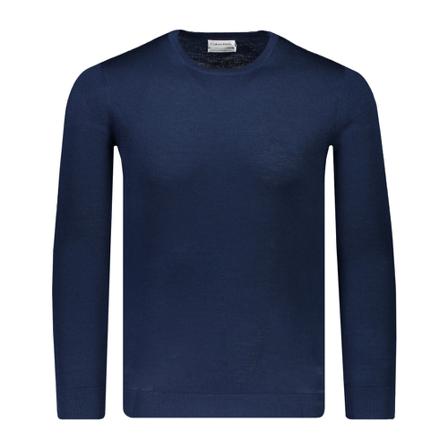 Calvin Klein, Trui Blauw Blauw, Heren, Maat:L,wol