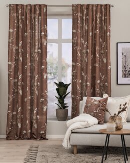 Multibåndslengde blomstrete Gisela 2-pk Rust