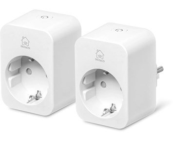 Deltaco Smart plug with energy monitoring 2-pack - 2-pack smart plug med inbyggd energiövervakning