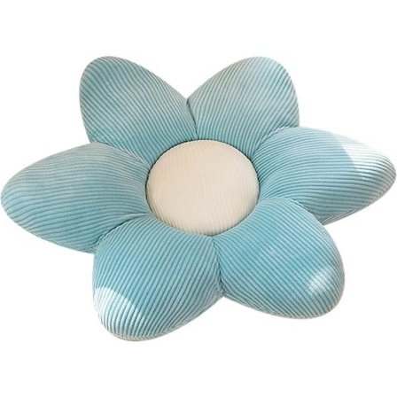 IC Blomformad Kudde Kudde Kudde Golvplysch Heminredningskudde Office Kudde Love Kudde (30 * 30, Blå)