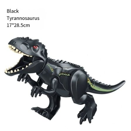 Kompatibel med Indominus Rex dinosaurfigurer, store dino byggeklodser til børns fødselsdagsfest E