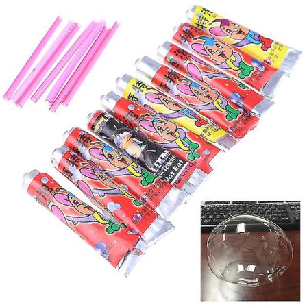 10 st Bubbellim Kids Blåsande Bubbelboll Leksaker För Barn Rymdballong Leksak