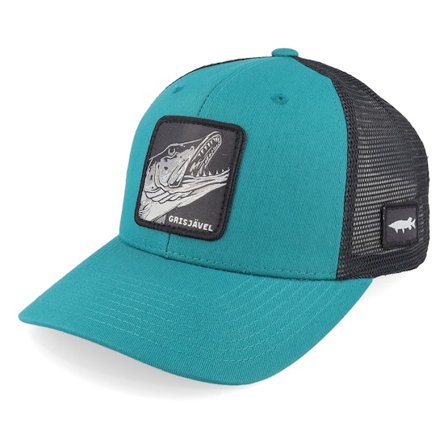 Skillfish - Azul trucker Gorra - Grisjävel Mono Darkest Teal/Black Trucker @ Hatstore