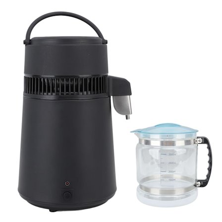 Veden tislaaja 4L ruostumaton teräs automaattinen virrankatkaisu 750W täysin automaattinen tislatun veden valmistaja kotiin laboratorioon toimistoon 