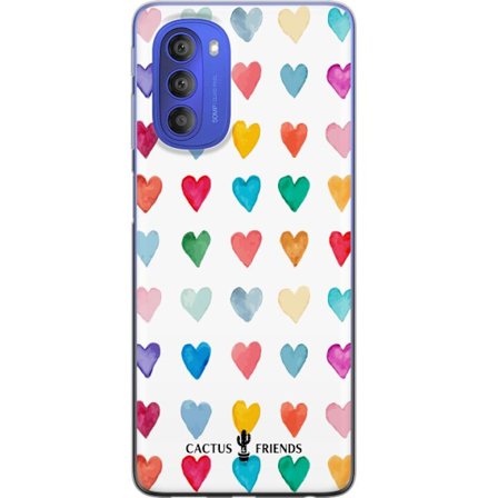 Yhteensopiva Puhelinkuori Motorola Motorola Moto G51 5G Cactus and Friends - Watercolor Love Grid