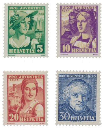 Schweiz 1933 - MICHEL 266/69 - Postfrisk