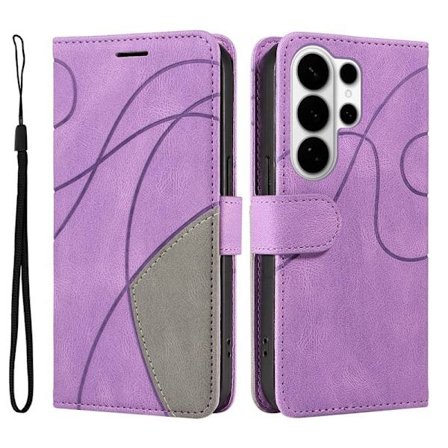 Samsung Galaxy S26 Ultra Plånboksfodral Konstläder Ställ - Lila