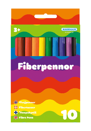 KÄRNAN Fiberpennor 10 st Skapa & pyssla Unisex ONESIZE