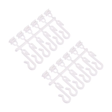 WatWin Robust Kroge til draperiskinne Hvid, Badeværelse