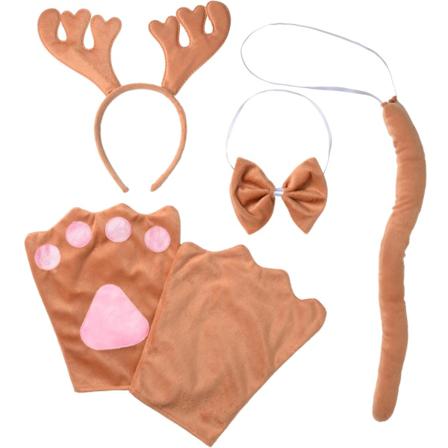 Tectake Accessoar-set Älg Brun