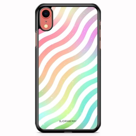 Bjornberry Skal iPhone XR - Vågig Regnbåge