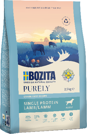 Bozita Hund - Purely Adult Lam 2,5 kg - Hund - Hundefôr & hundemat - Tørrfôr for hund - ZOO.no