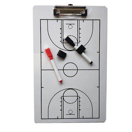 Coach Board Torktavle for Coaching Dobbeltsidig Design Strategi Tavle Whiteboard for Basketball