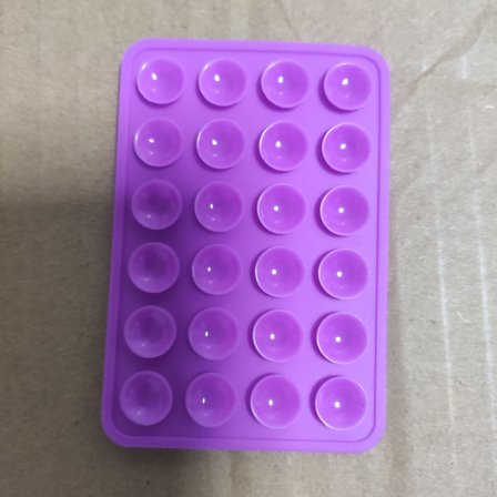 Förtjockad 24-kornig fyrkantig sugkopp, mobiltelefon silikon sugkopp, mobiltelefon surfplatta datorstöd, klistra in hållare