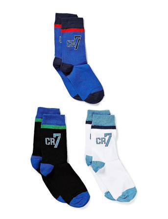 Cr7 Kids Socks 3-Pack Socks & Tights Socks Multi/mønstret CR7