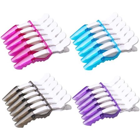 24 stk. krokodillehårklemmer