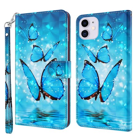 IPhone 13 cover - Blue Butterfly