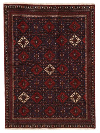 Tapis Afshar/Sirjan 174X237 Noir/Rouge Foncé (Laine, Perse)