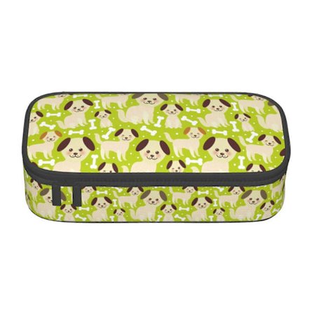 Søtt penal med labradorhundmønster, pennveske med stor kapasitet, liten kosmetikkveske for kvinner og menn