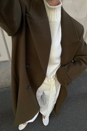 NA-KD - Lang kåpe - Vinterjakker - Grønn - EU 34