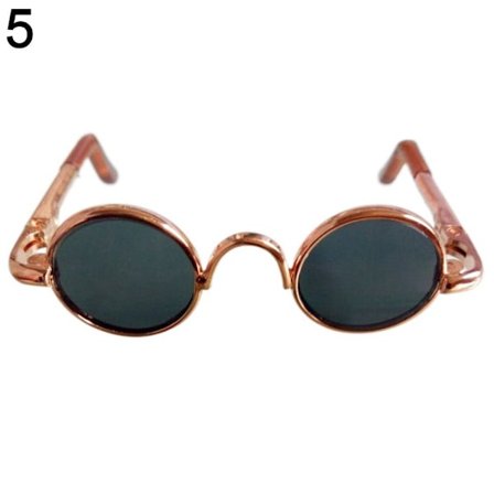 Søde runde stel Plys dukke briller 5 5