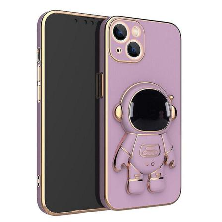 Astronaut Phone Case För Iphone 13 12 Pro Plating Cover Lilac Purple For Iphone 13pro
