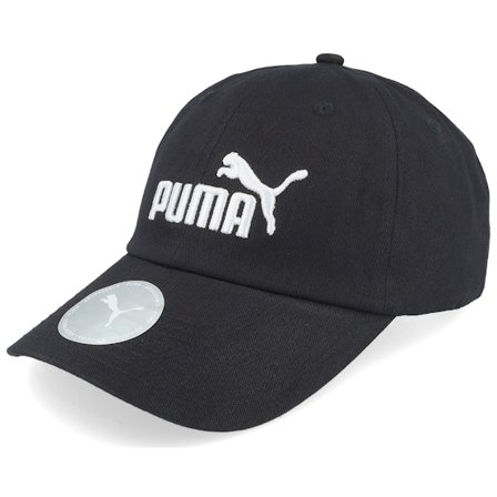Puma - Zwart unconstructed Cap - Essential Cap Black Dad Cap @ Hatstore