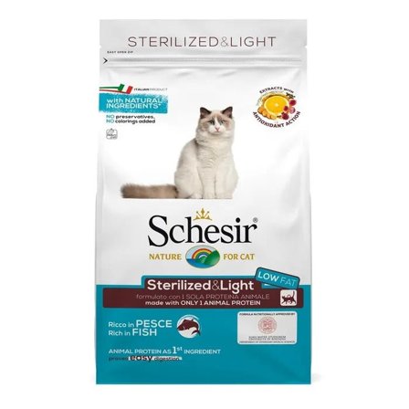 Schesir Sterilized&Light Croccantini Con Pesce Per Gatti Adulti