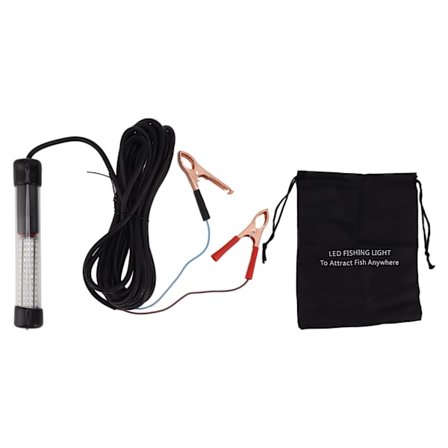 LED Undervands 15W Grønt Fiskelys med 5 meter Kabel til Nat Isfiskeri