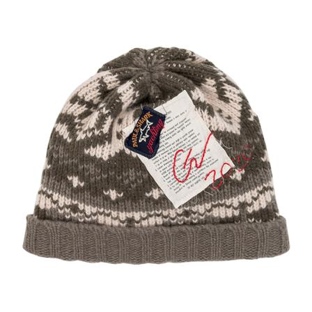 Paul & Shark, Beanies Grijs, Heren, Maat:ONE Size