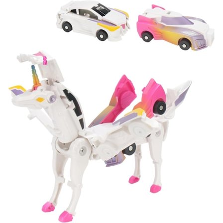 Transformerende Bilrobot Leke 2 i 1 Bil Flyvende Ving Pegasus Bil Gud Barneleke