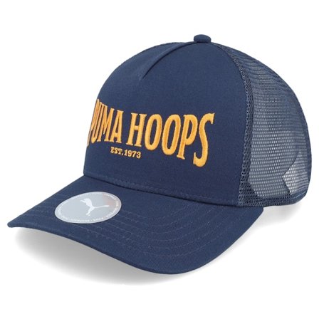 Puma - Bleu trucker Casquette - Basketball Cap Club Navy Trucker @ Hatstore