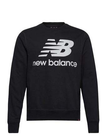 Essentials Stacked Logo Crew Black New Balance