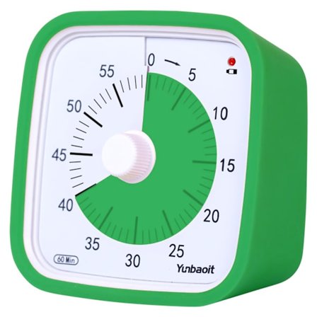 Manuaalinen visuaalinen ajastinkello keittiöajastin - vihreä vihreä kappale