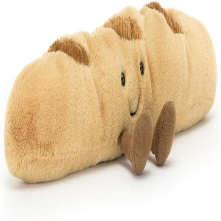 Jellycat Amuseables Baguette - 34 cm Blødt legetøj, Fyldt Mad, Sjov Gaveidé