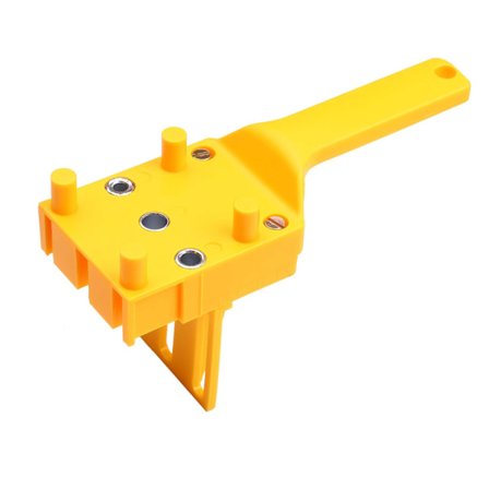 ABS Wood Quick Dowel Jig - ABS Plast Håndveske Hullmåler - Egnet for 6/8/10mm Hullbor for Snekker Dybelledd, Bor Guide