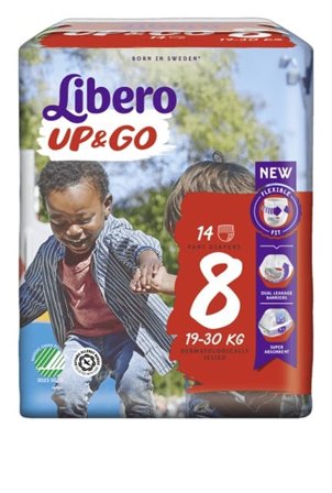Libero UP & GO 8, 19-30 kg, 14 stk.