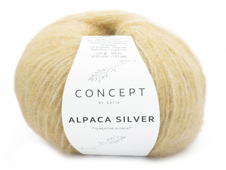 Katia Alpaca-Silver Ivory-Silver 281, 25g