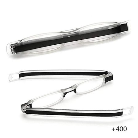 360° Drejelige Foldbare Læsebriller Randsløse Læsebriller Kvinder Mænd Presbyopiske Læsere; 360° Drejelige Foldbare Læsebriller Randsløse Læsebriller