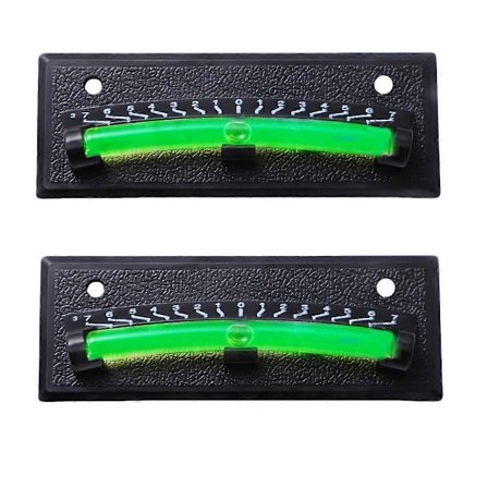 RV Vattenpass Bubbla Graderad Skala Självhäftande Nivelleringssystem, Hög Synlighet Bubbla för Husvagn, Släpvagn & RV 2-pack