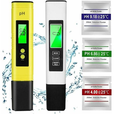 PH-mätare, TDS & EC-mätare, 4 i 1 PH-vattenkvalitetstestare med LCD-skärm, automatisk kalibreringstest för simbassäng, akvarium, mat