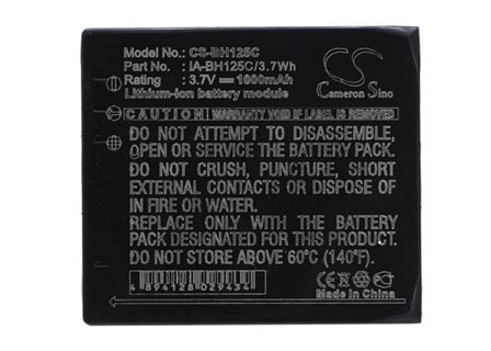 Batteri til kamera for Samsung HMX-R10, HMX-R10BP, HMXR10BNXXA osv.