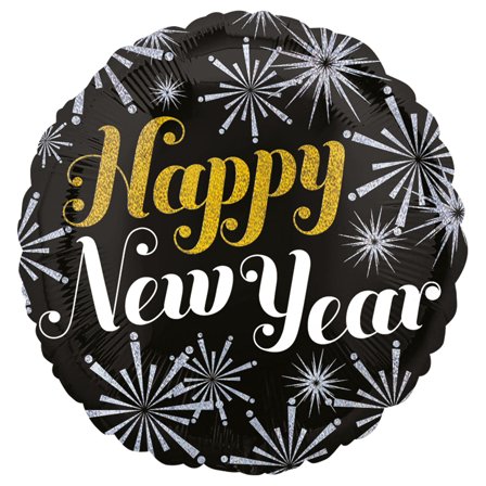 Holografisk Nytårsballoner Folie