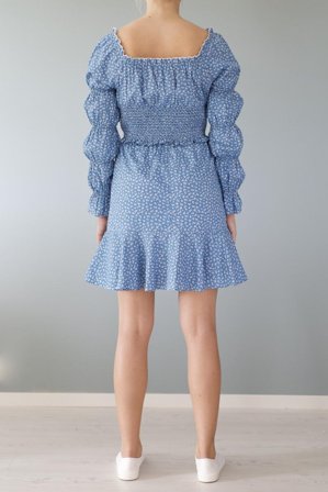 Secrets by B Kjole Agnes Petite Blå Large